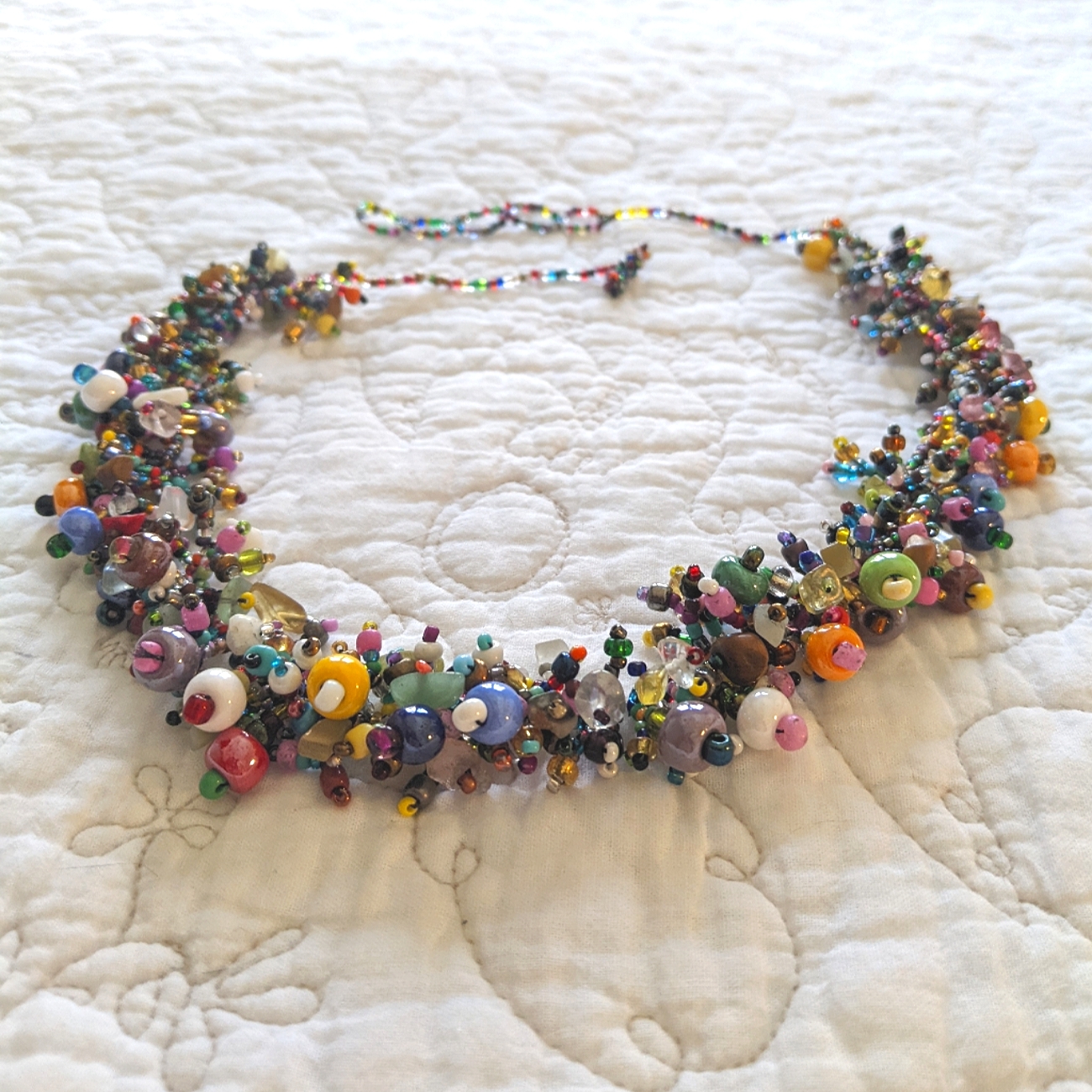 Colorful Handmade Beaded Necklace